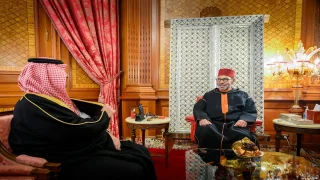 الملك يتلقى رسالة شفهية من قادة السعودية