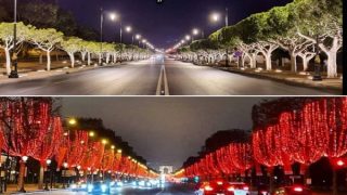 شارع النصر بالعاصمة يكتسي حلة الكان