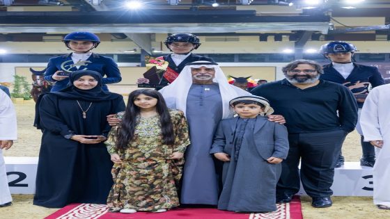 نهيان بن مبارك يتوّج نادية تريم بالجائزة الكبرى لفارسات القفز خلال ختام المنافسات المحلية لكأس أكاديمية فاطمة بنت مبارك الدولية لقفز ما الحواجز