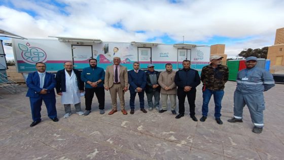 السيد مدير الأكاديمية الجهوية للتربية والتكوين لجهة كلميم واد نون يقوم بزيارة ميدانية للمركز الطبي المتنقل «أزير الصحة» بمدينة كلميم