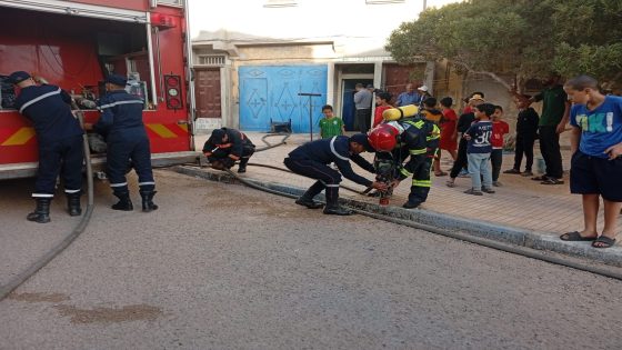 اندلاع حريق بحي السلام ببوجدور إثر اشتعال قنينة غاز