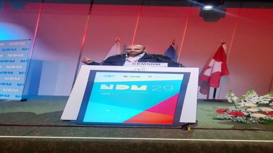 رئيس المركز الأورومتوسطي لرصد مخاطر الألغام يُبرز البُعد الإنساني لمبادرة الحكم الذاتي بالصحراء المغربية، على هامش الاجتماع الدولي NDM-UN29 بجنيف