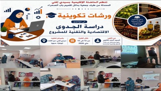 سيدي إفني: دورة تكوينية حول دراسة الجدوى لتعزيز قدرات النساء في إعداد المشاريع