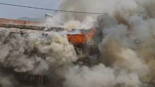 حريق يلتهم عدداً من الدكاكين بمدينة بني ملال ويخلف خسائر مادية