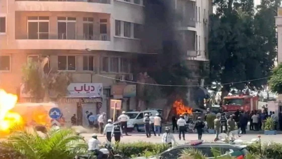 انفجاران قرب مقر إقامة ماكرون في دمشق.. وإصابة 18 شخصًا والرئاسة الفرنسية تؤكد استمرار الزيارة